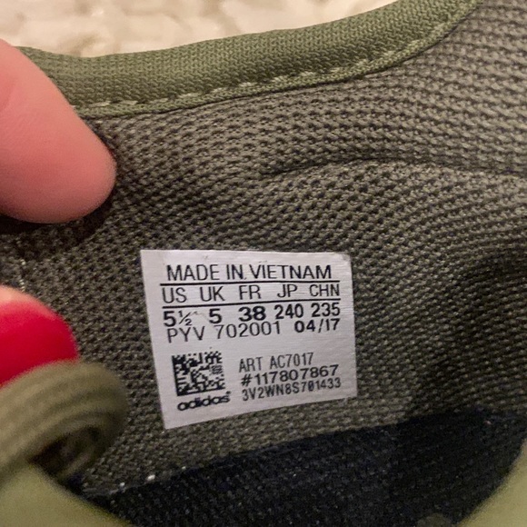 Olive Green Adidas Tubular Sneakers - Picture 6 of 6